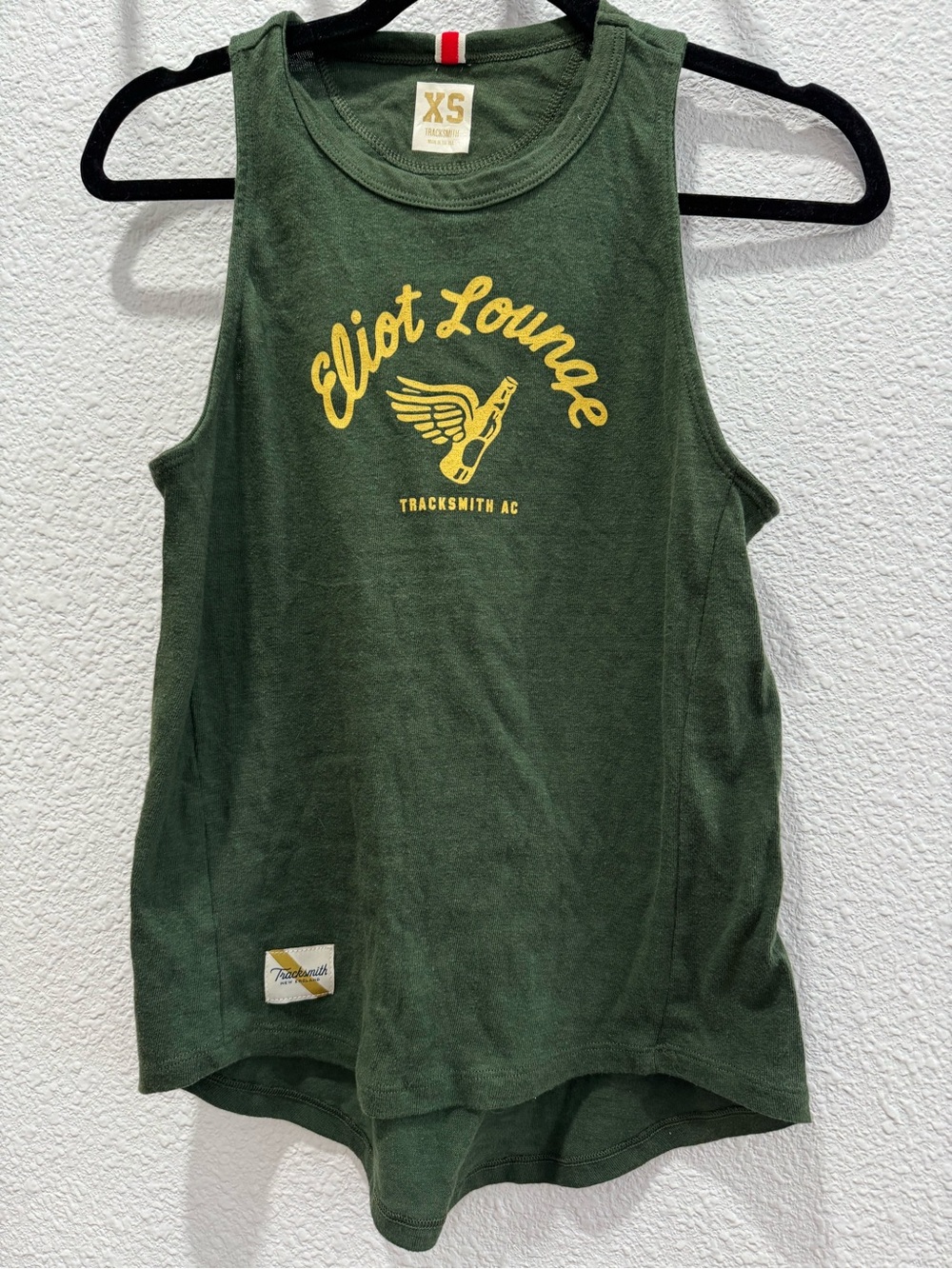 Tracksmith XS women’s Green 'Eliot Lounge' Tank Top